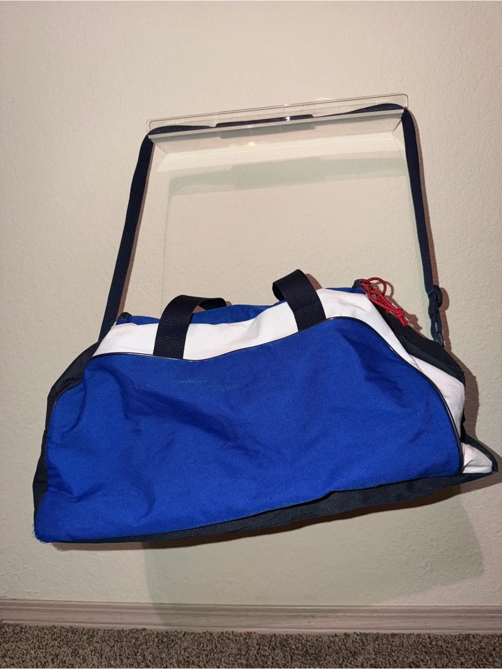 Polo by Ralph Lauren Blue and White Polo Sport Duffel